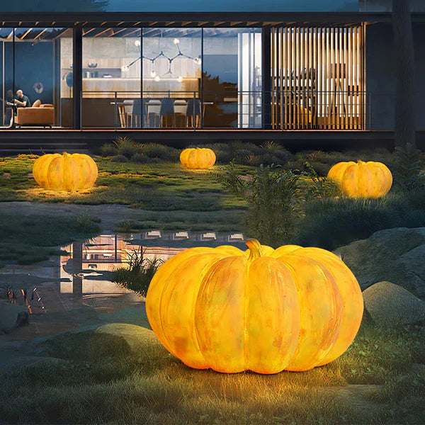 Resin Portable Pumpkin Table Light