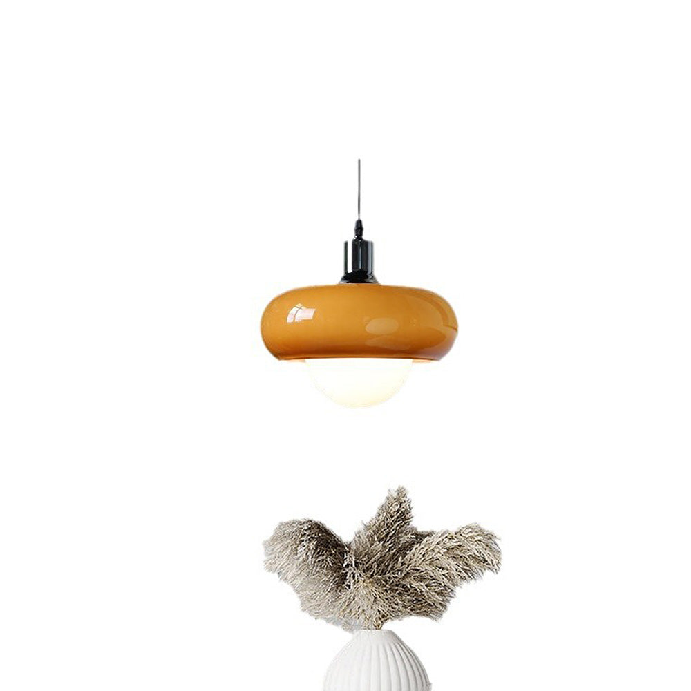 Bauhaus Dome Coffee Glass Pendant Light