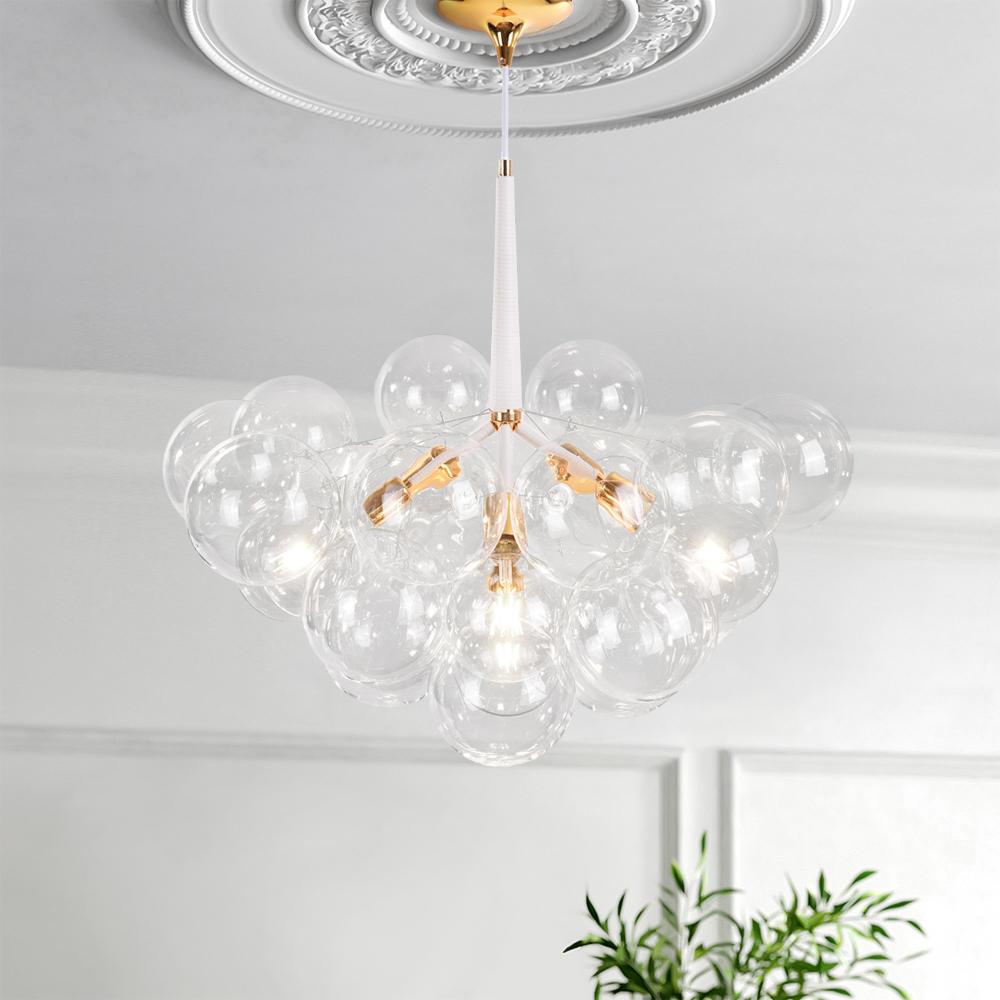 Large Glass Bubble Chandelier for Living Room