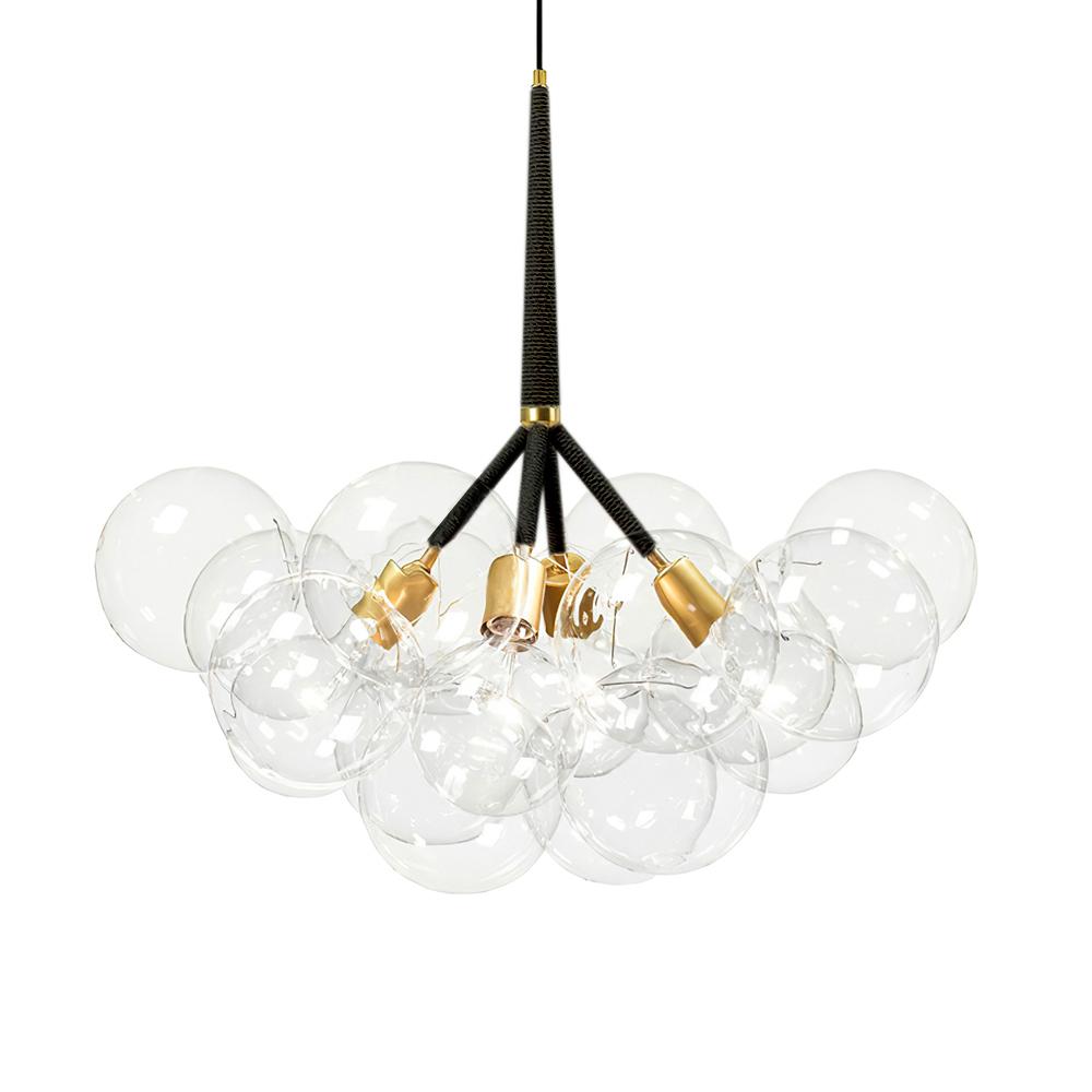 Large Glass Bubble Chandelier for Living Room