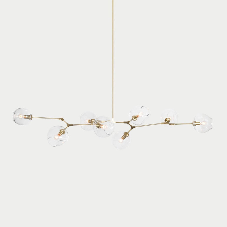 Branching Bubble Glass Ball Chandelier for Living Room