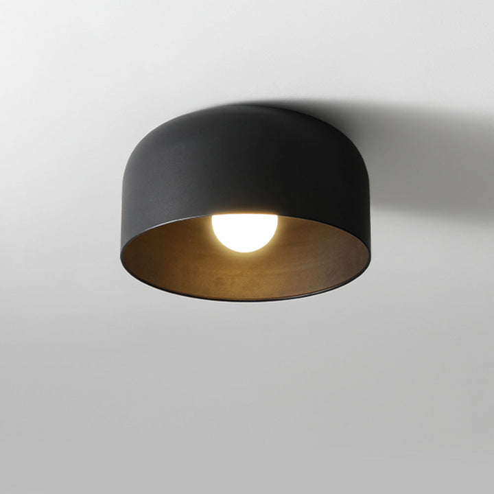 Nordic Round Iron Flush Mount Ceiling Lamp