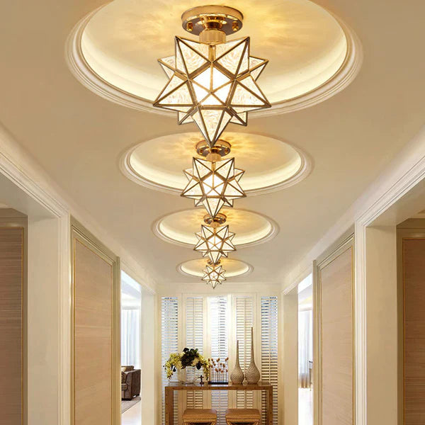 Creative Metal Star Ceiling Light