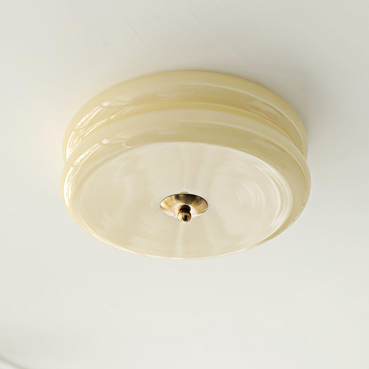 Art Deco Cream Cake Ceiling Light