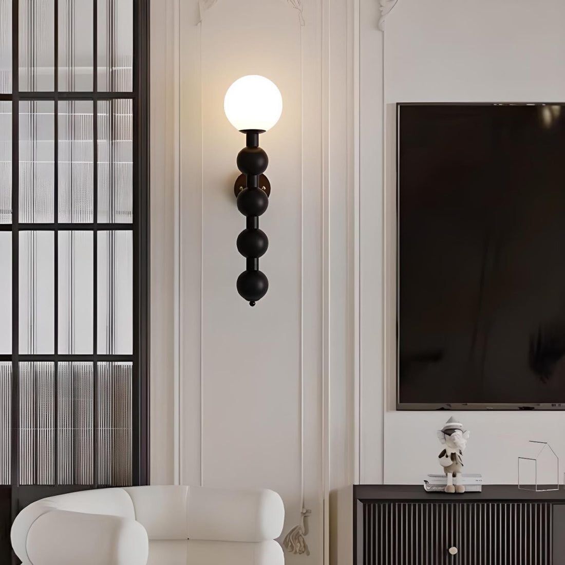 Bauhaus Long Multiple Balls Metal Wall Light