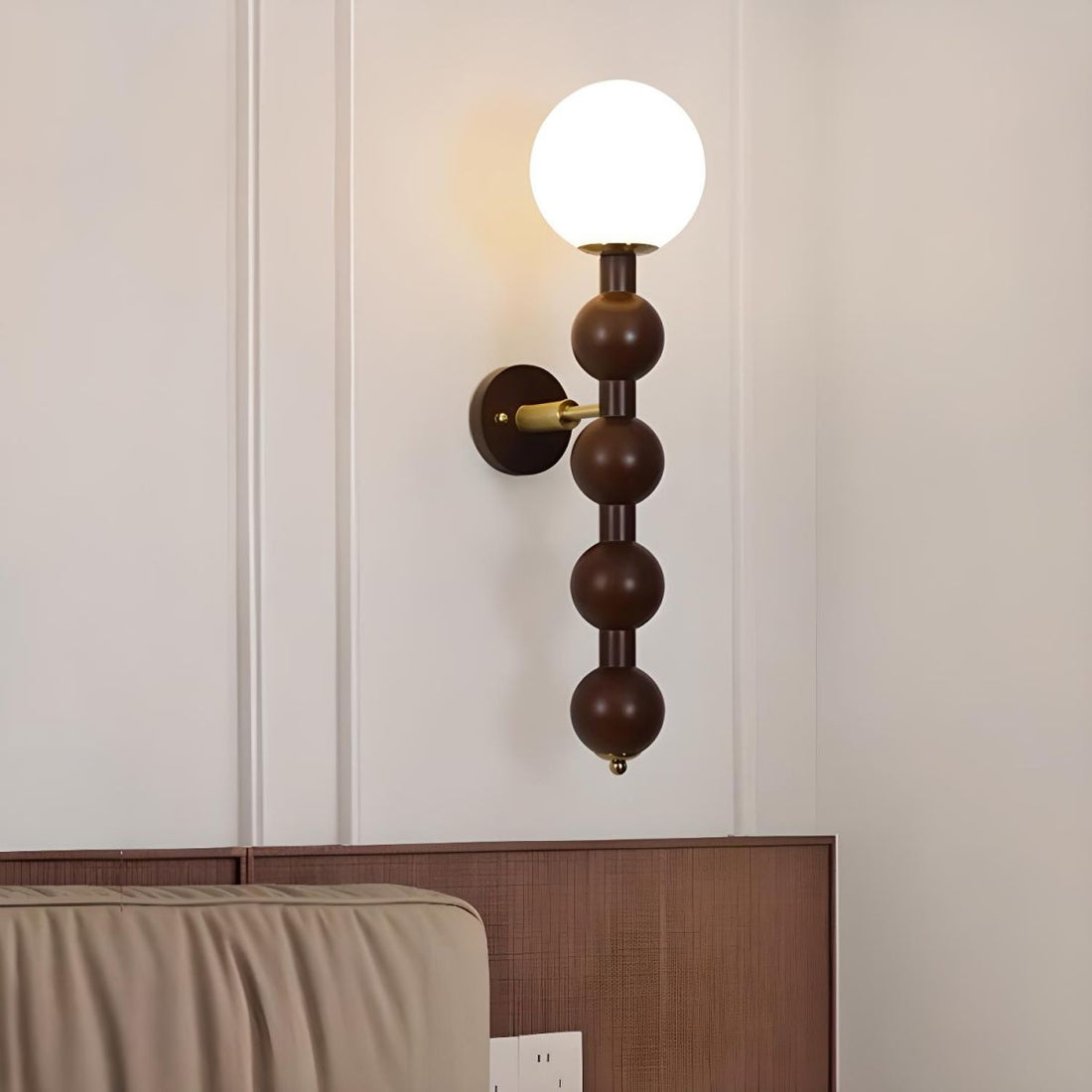 Bauhaus Long Multiple Balls Metal Wall Light