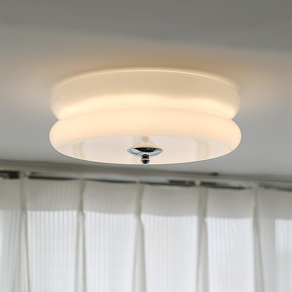 Art Deco Cream Cake Ceiling Light