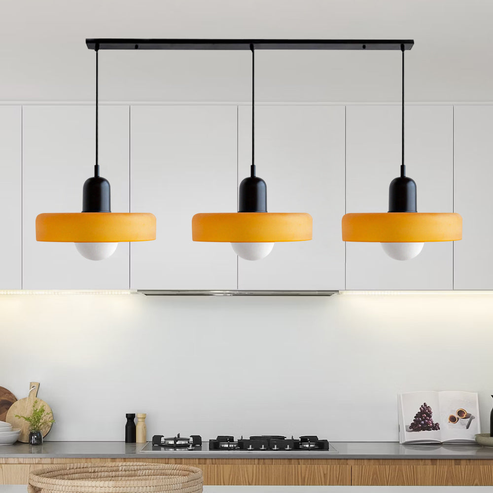 3 Heads Bauhaus Modern Simple Glass Pendant Light