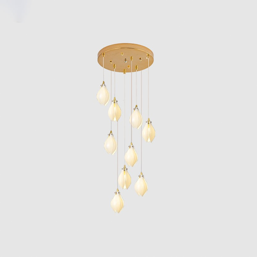 Creative Multi-heads Stylised Bloom Buds Pendant Lamp