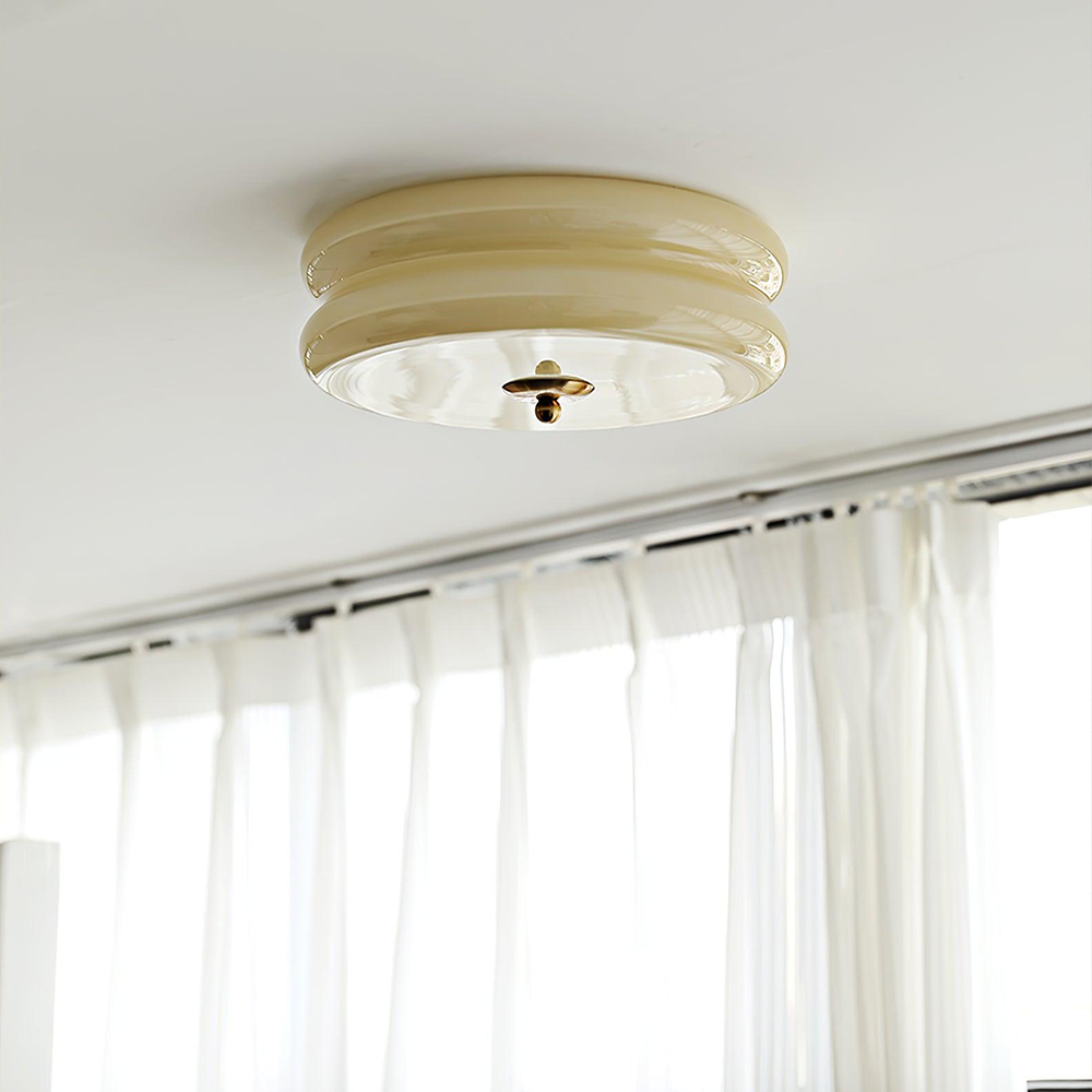 Art Deco Cream Cake Ceiling Light