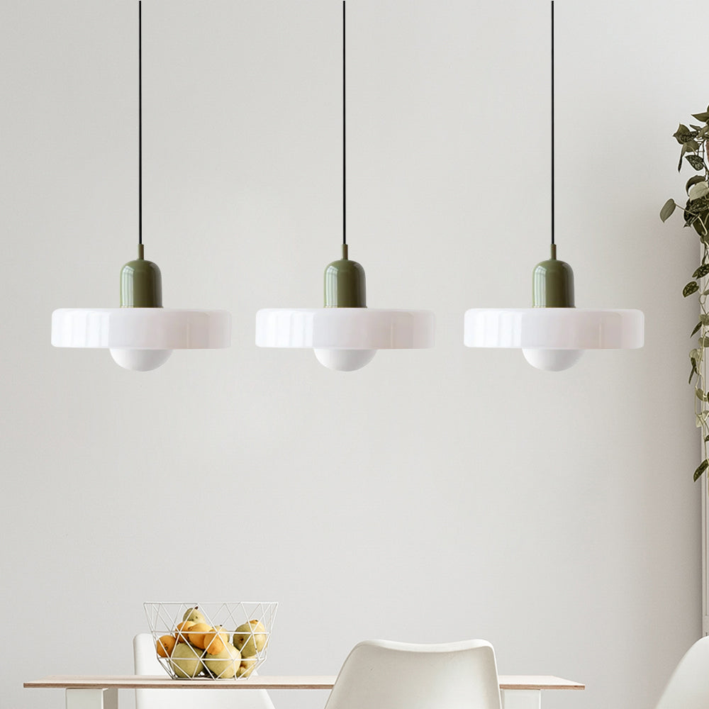 3 Heads Bauhaus Modern Simple Glass Pendant Light