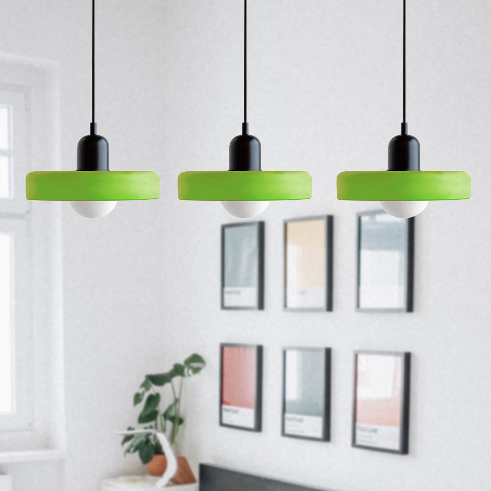 3 Heads Bauhaus Modern Simple Glass Pendant Light