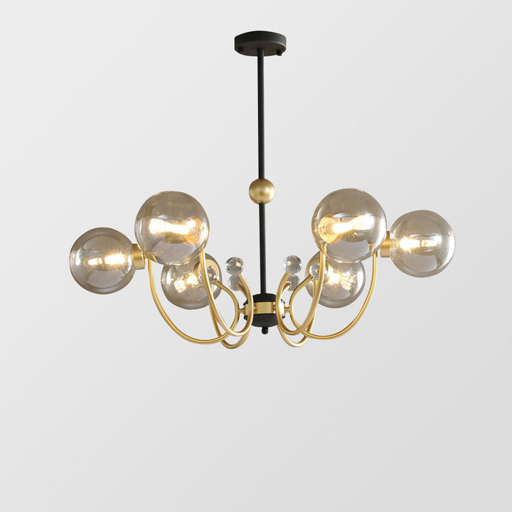 Black Adjustable Sputnik Chandeliers