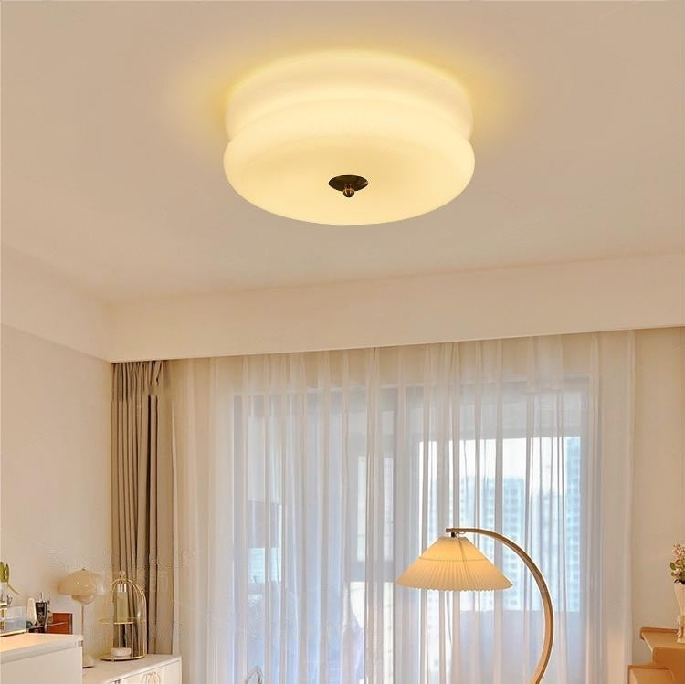 Art Deco Cream Cake Ceiling Light