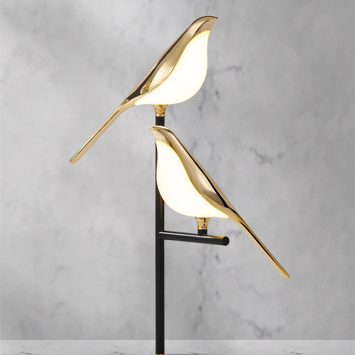 Golden Bird Table Lamp for Bedroom