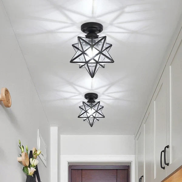 Creative Metal Star Ceiling Light