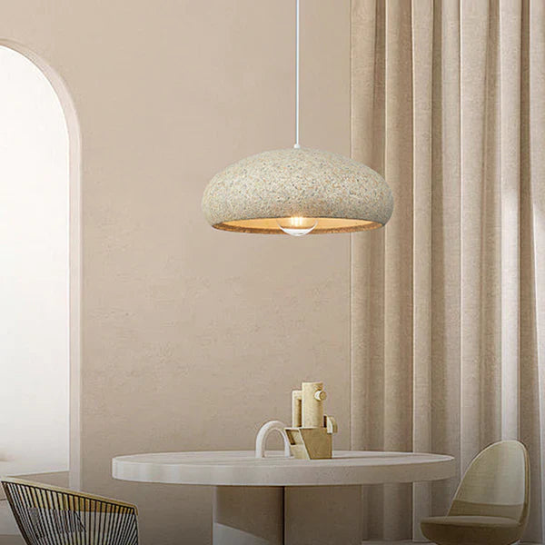 Creative Stone Beige Pendant Light For Dining Room