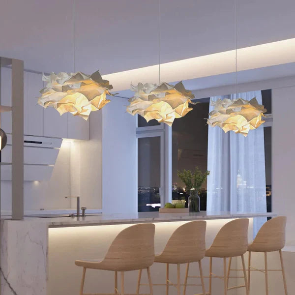 White Pendant Light Art Decor Hanging Lights For Bedroom