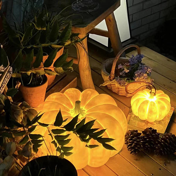 Resin Portable Pumpkin Table Light