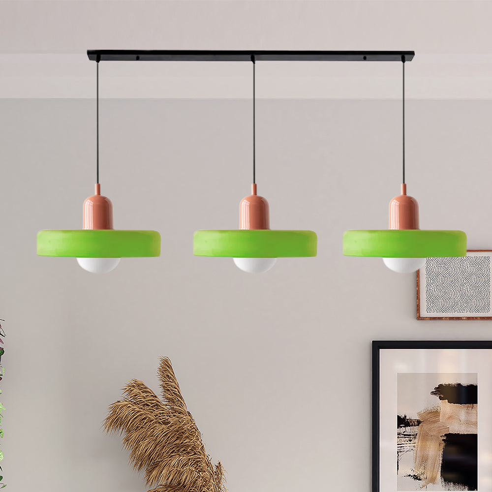 3 Heads Bauhaus Modern Simple Glass Pendant Light