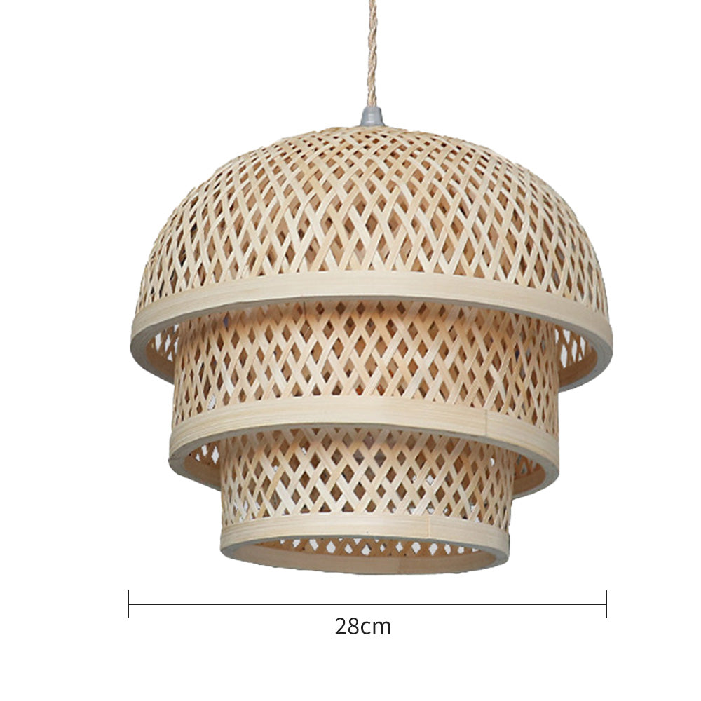 Bamboo Natural Basket Island Pendant Light