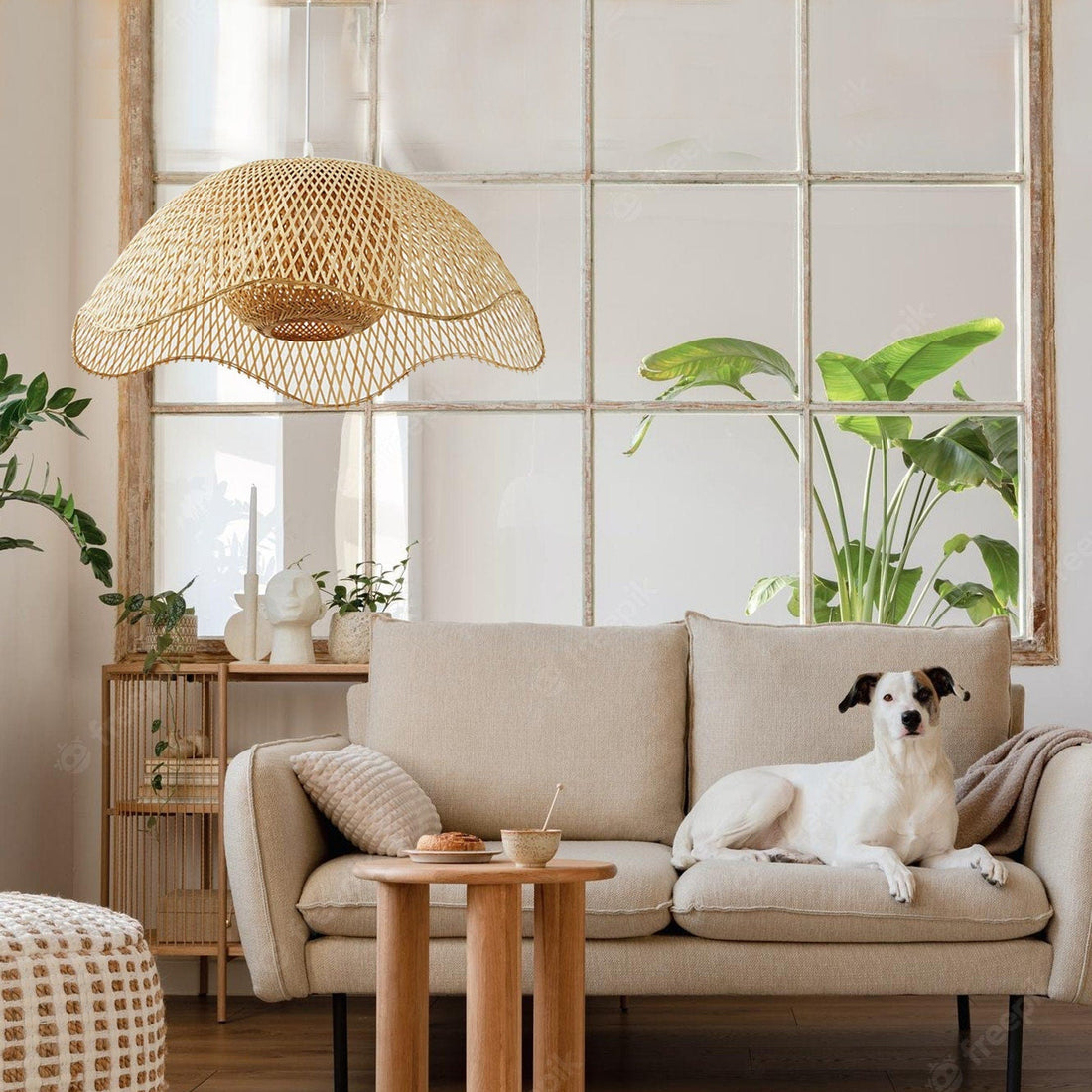 Bamboo Woven Hanging Lighting