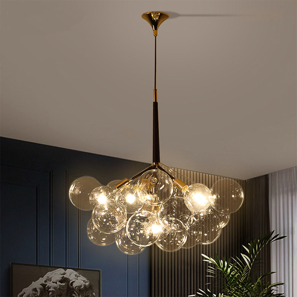 Large Glass Bubble Chandelier for Living Room