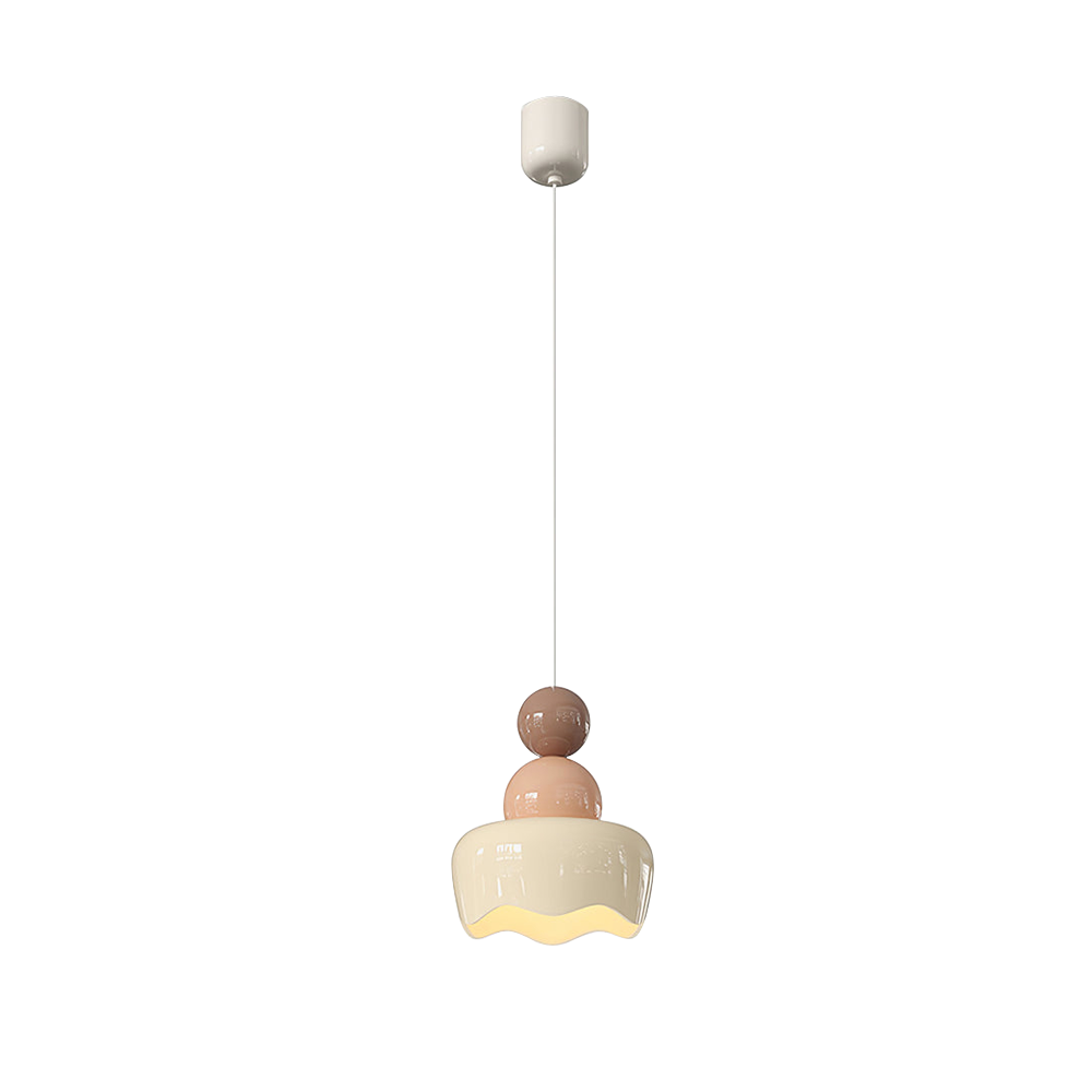 Cream Sunny Bedroom Bedside Pendant Lamp