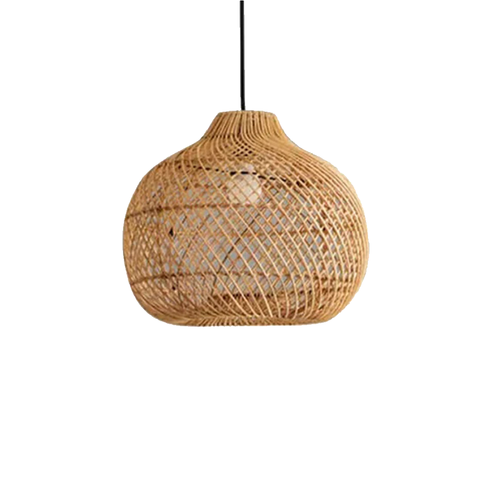 Boho High Quality Rattan Handwoven Pendant Light