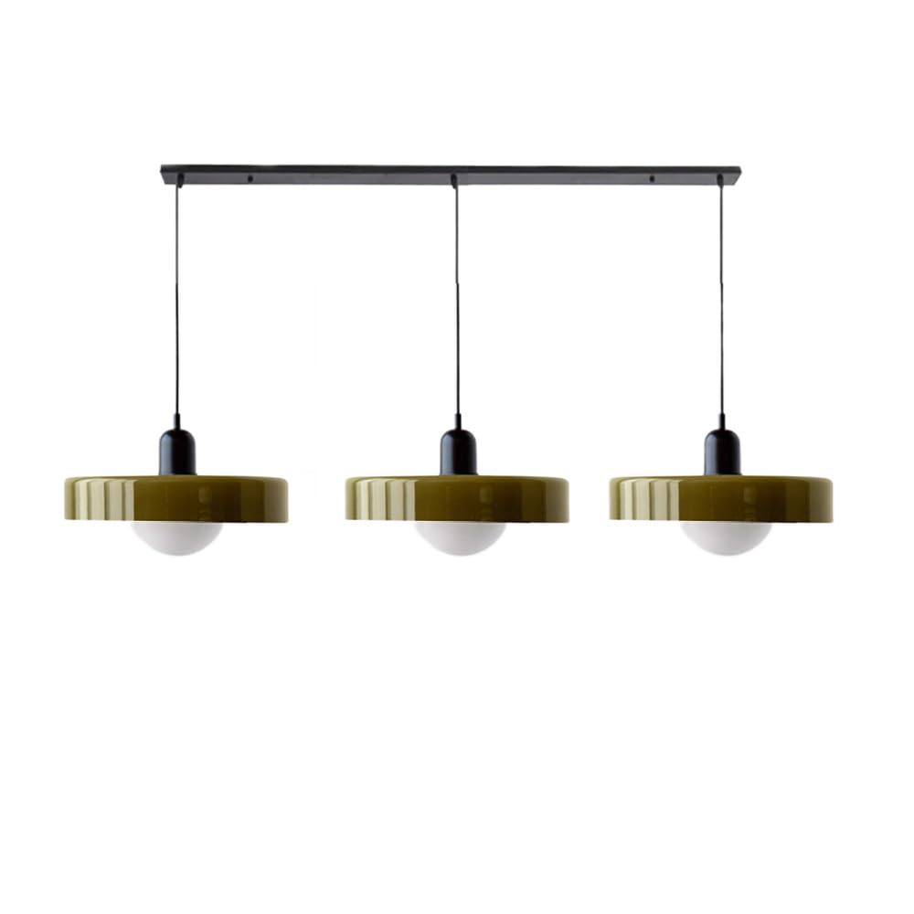 3 Heads Bauhaus Modern Simple Glass Pendant Light