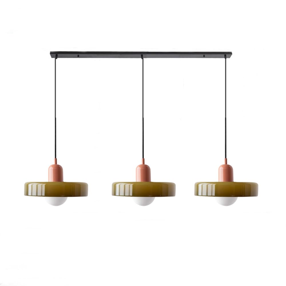 3 Heads Bauhaus Modern Simple Glass Pendant Light