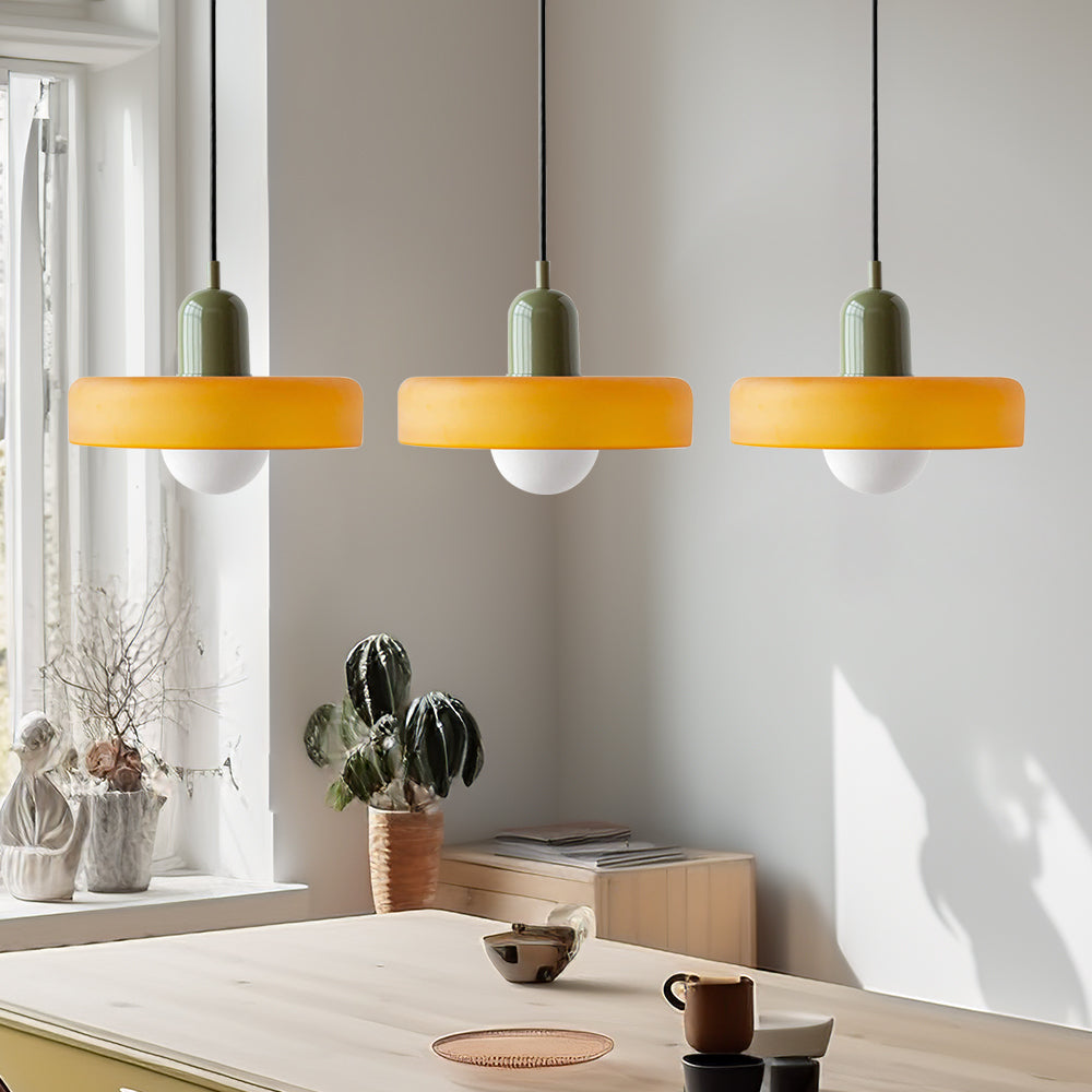 3 Heads Bauhaus Modern Simple Glass Pendant Light