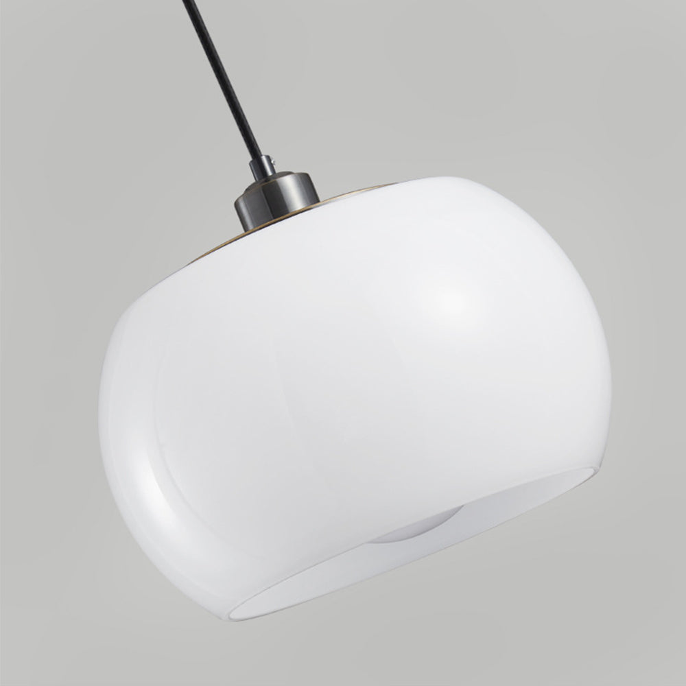 Vintage Milk White Glass Pendant Light