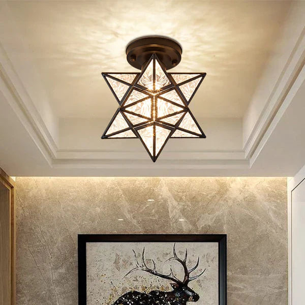 Creative Metal Star Ceiling Light