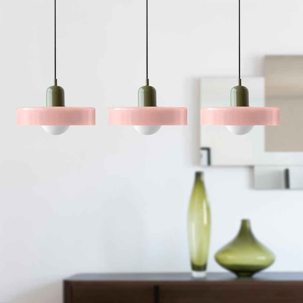 3 Heads Bauhaus Modern Simple Glass Pendant Light