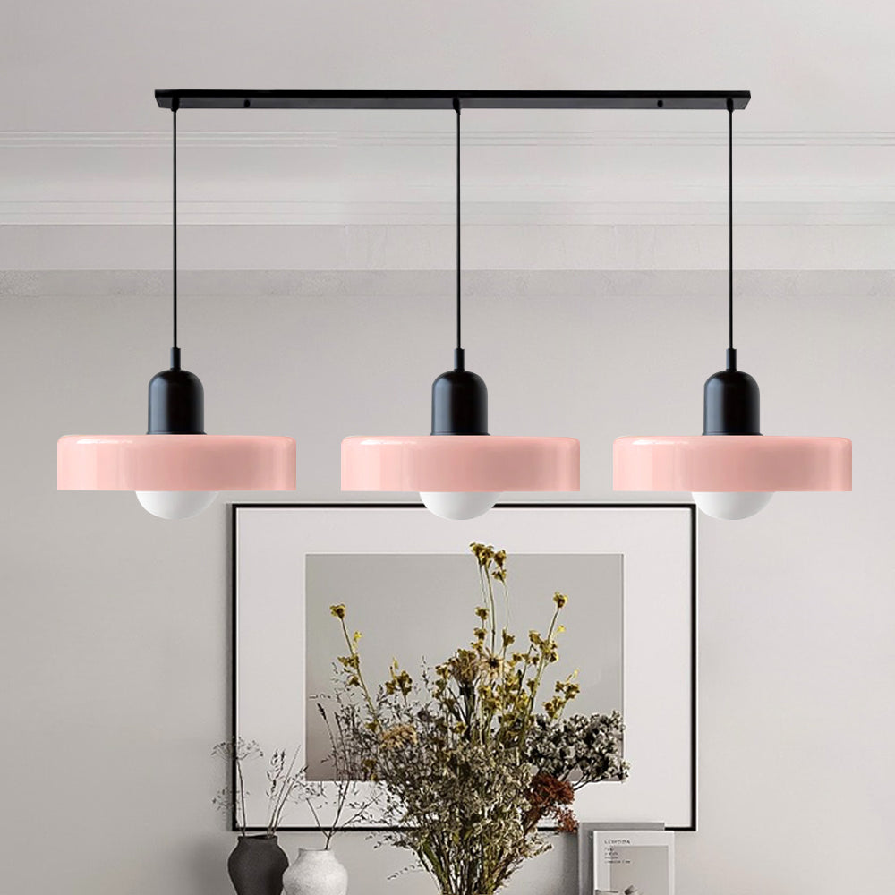 3 Heads Bauhaus Modern Simple Glass Pendant Light