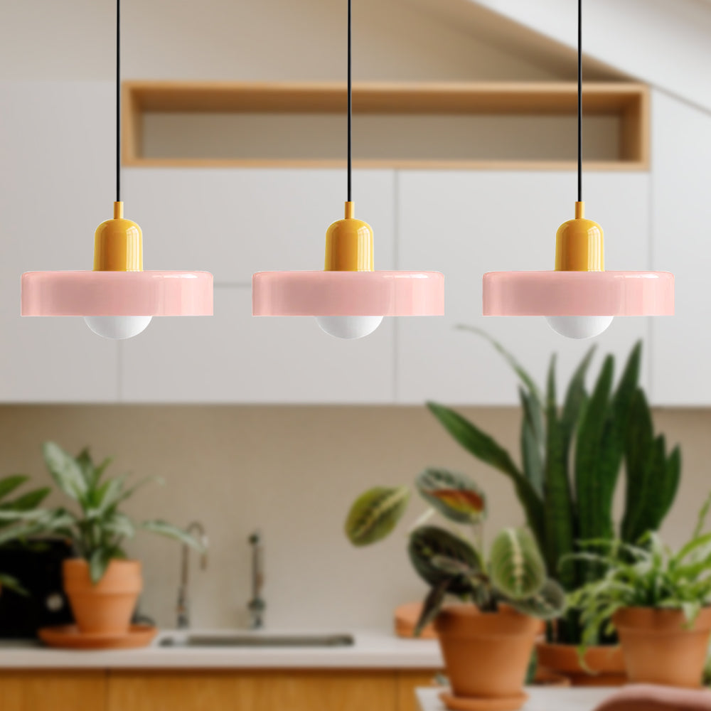 3 Heads Bauhaus Modern Simple Glass Pendant Light