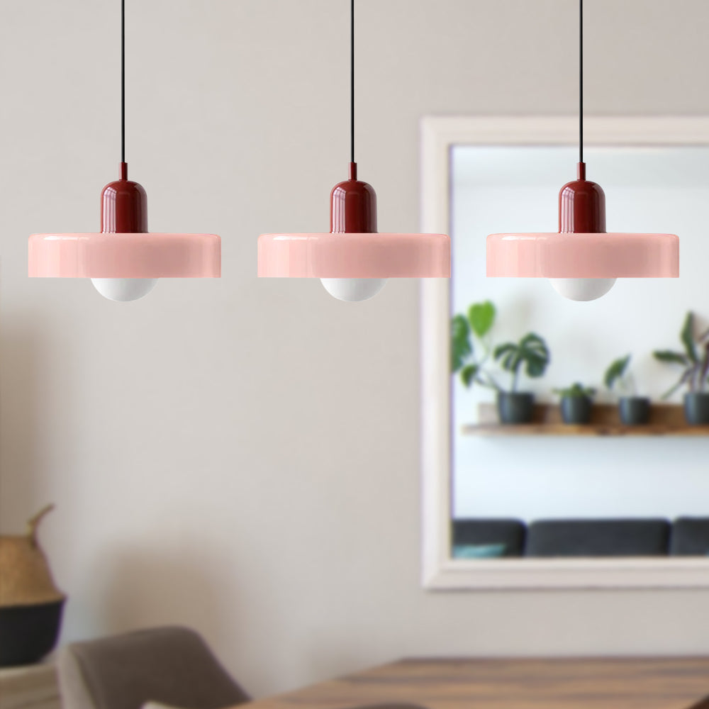 3 Heads Bauhaus Modern Simple Glass Pendant Light