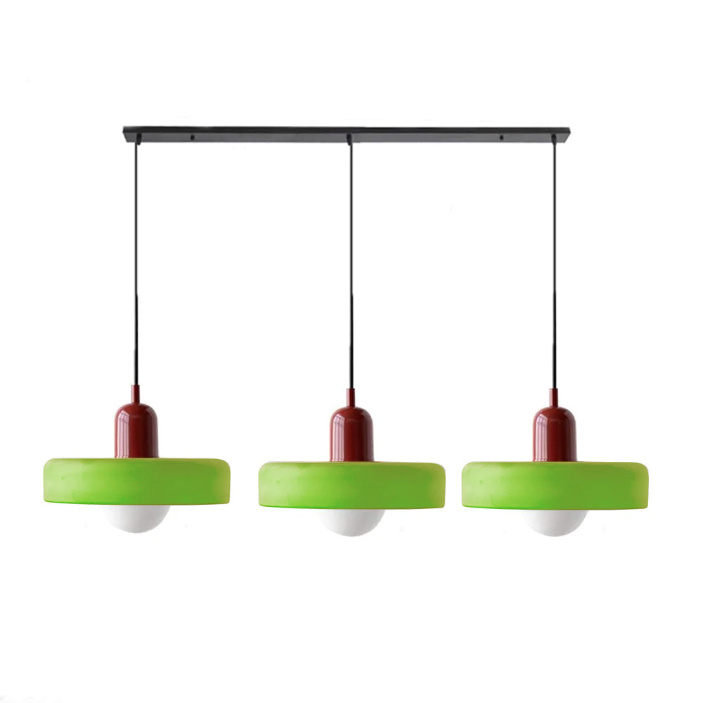 3 Heads Bauhaus Modern Simple Glass Pendant Light