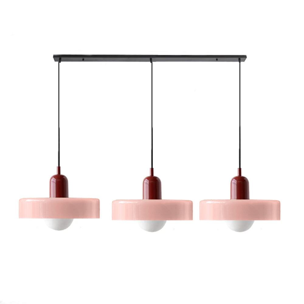 3 Heads Bauhaus Modern Simple Glass Pendant Light