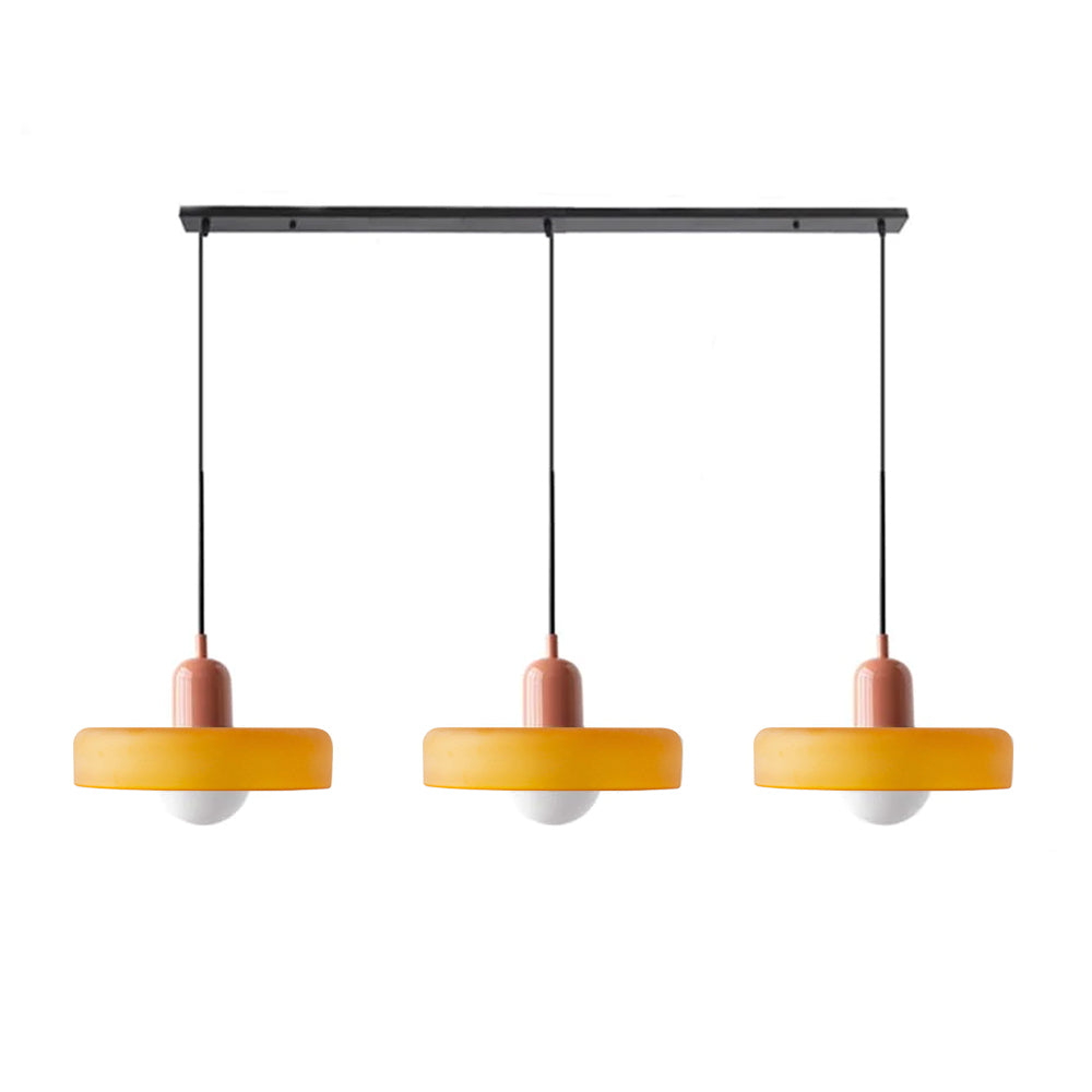 3 Heads Bauhaus Modern Simple Glass Pendant Light