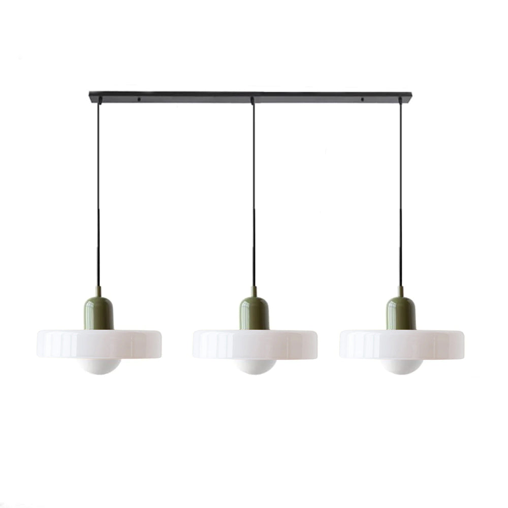 3 Heads Bauhaus Modern Simple Glass Pendant Light