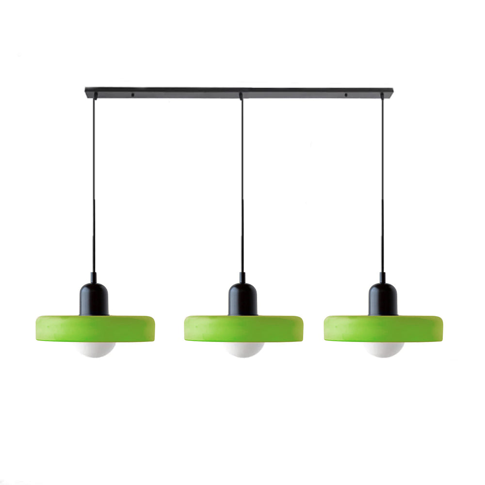 3 Heads Bauhaus Modern Simple Glass Pendant Light