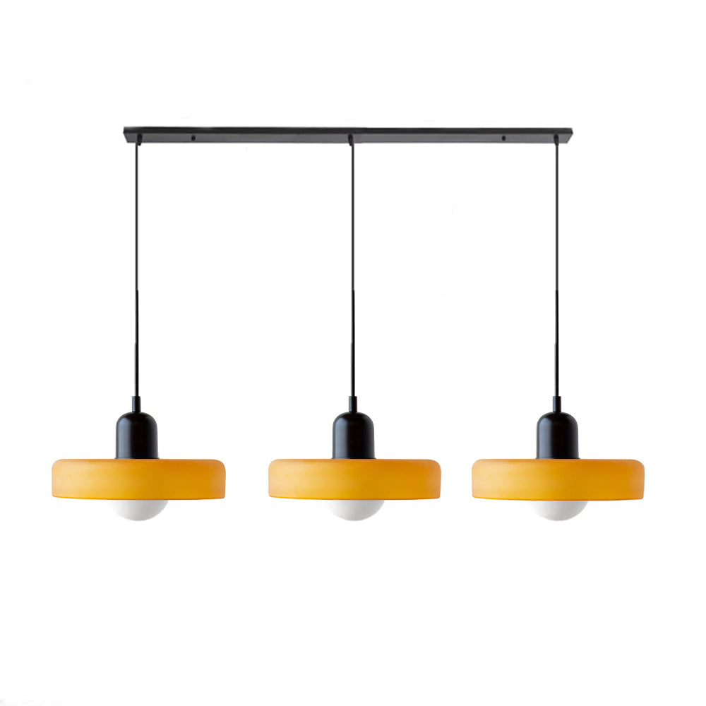 3 Heads Bauhaus Modern Simple Glass Pendant Light