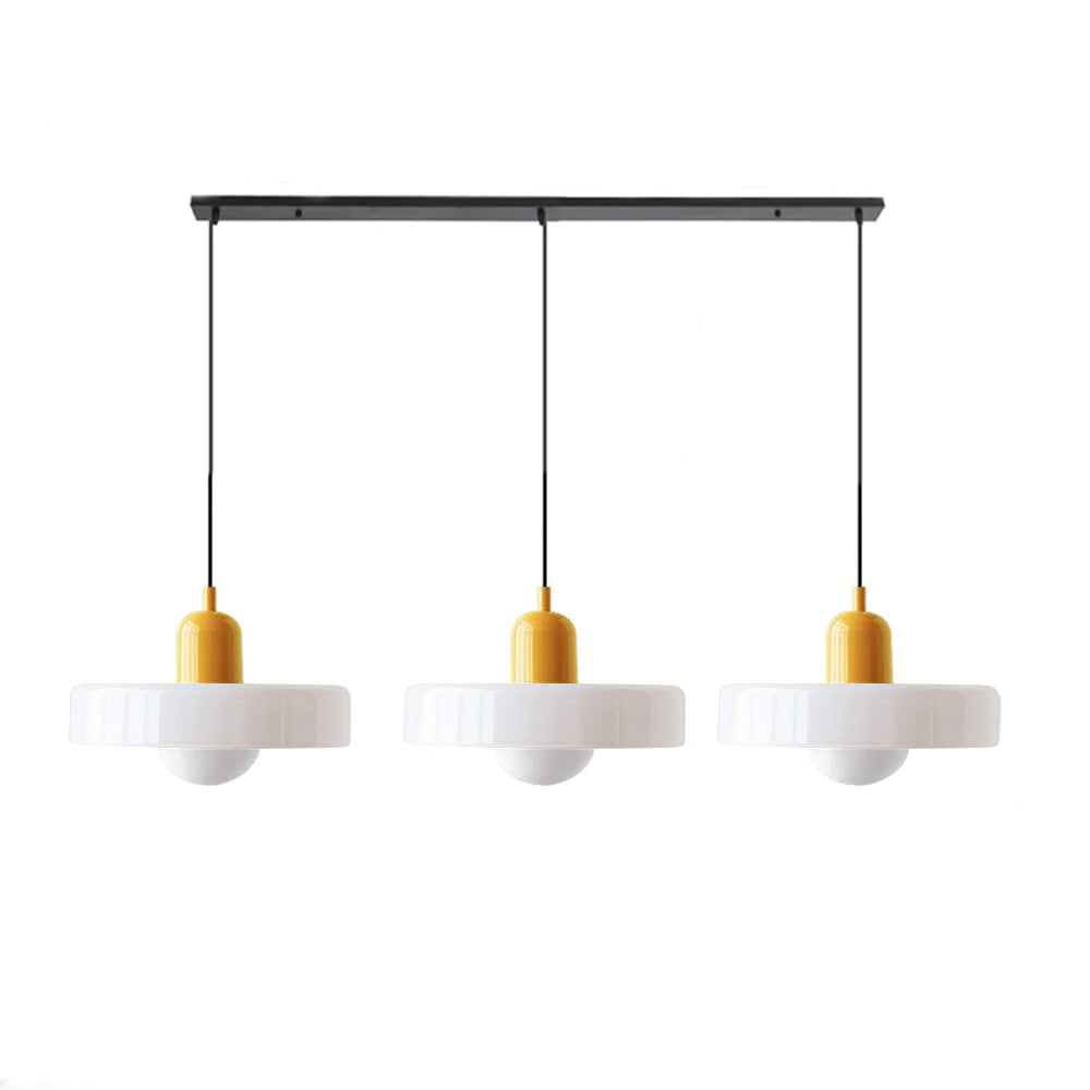 3 Heads Bauhaus Modern Simple Glass Pendant Light