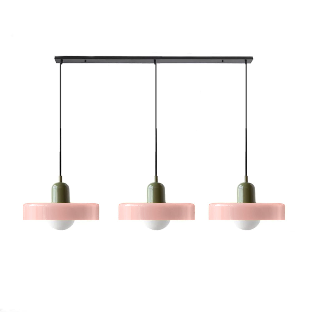 3 Heads Bauhaus Modern Simple Glass Pendant Light