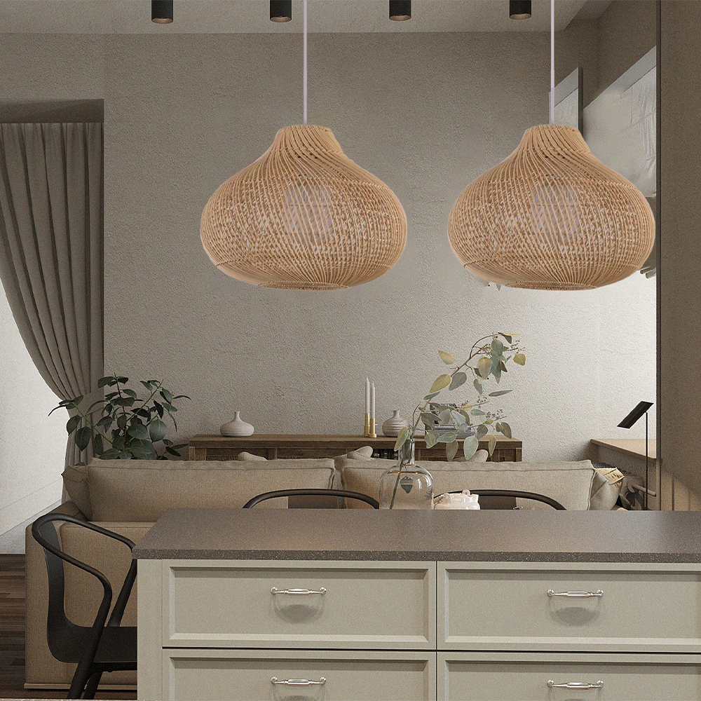 Boho Natural handmade Island Pendant Light