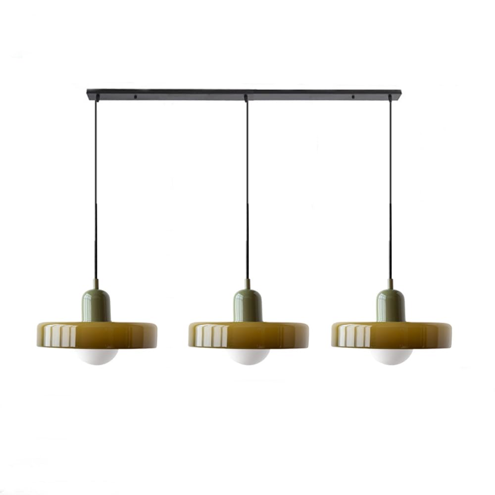 3 Heads Bauhaus Modern Simple Glass Pendant Light