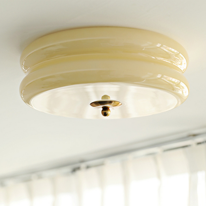 Art Deco Cream Cake Ceiling Light