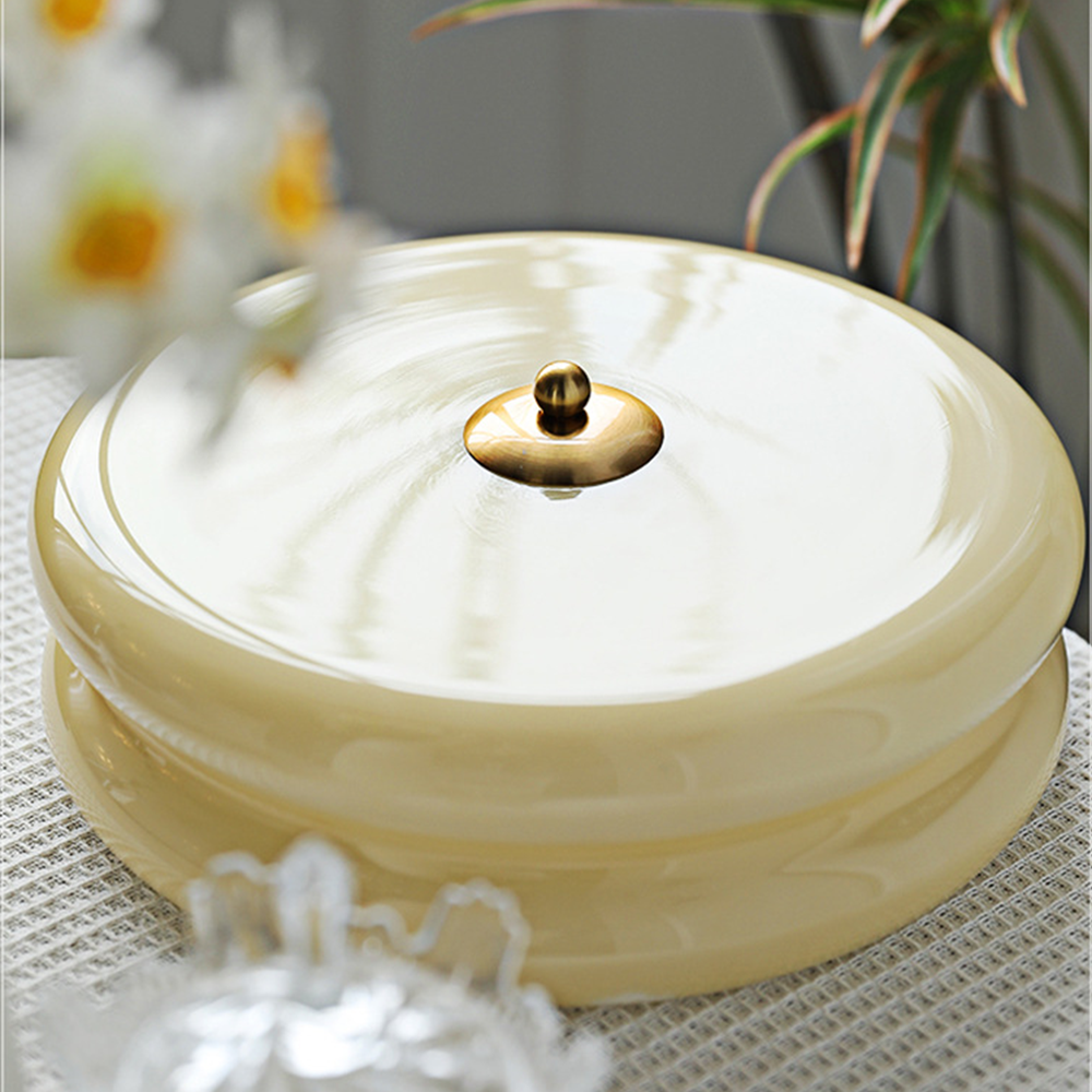 Art Deco Cream Cake Ceiling Light